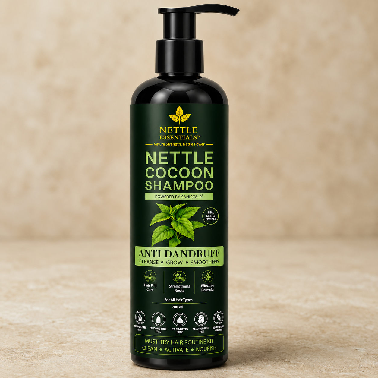 Nettle Cocoon Shampoo – Anti Dandruff – 200 ml