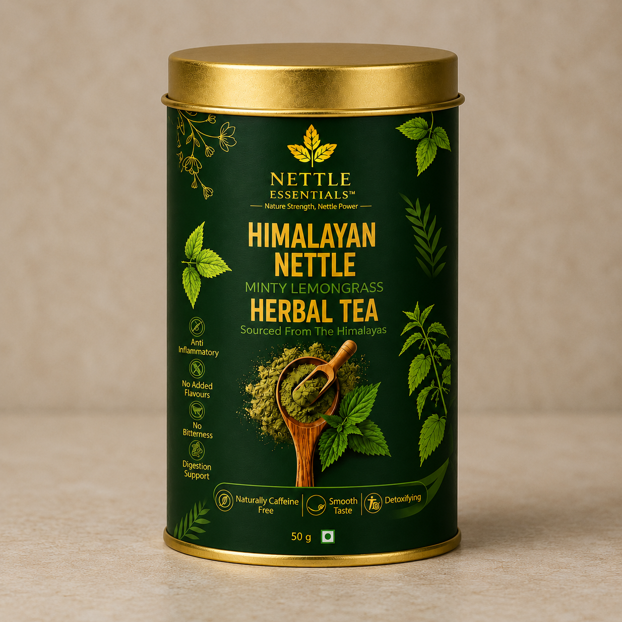 Himalayan Nettle Herbal Tea (Minty Lemongrass) – 50 g