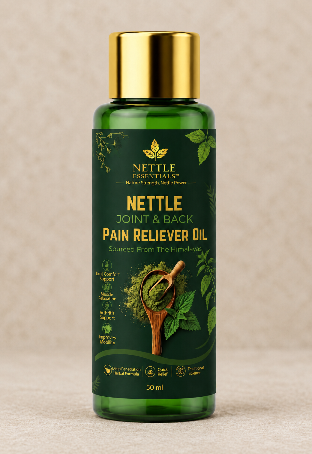 Nettle Joint & Back Pain Reliever Oil – 100 ml