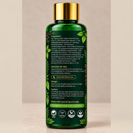 Nettle Joint & Back Pain Reliever Oil – 100 ml